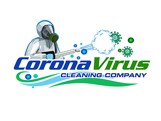 Coronavirus cleaning company  logo design by 3Dlogos