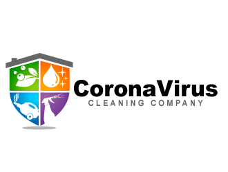 Coronavirus cleaning company  logo design by THOR_