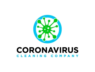 Coronavirus cleaning company  logo design by BrainStorming