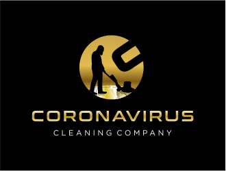 Coronavirus cleaning company  logo design by MagnetDesign