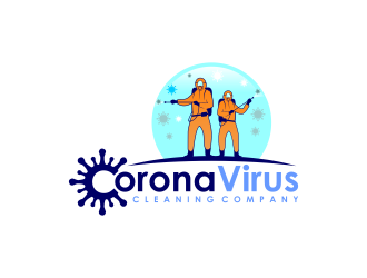 Coronavirus cleaning company  logo design by IrvanB