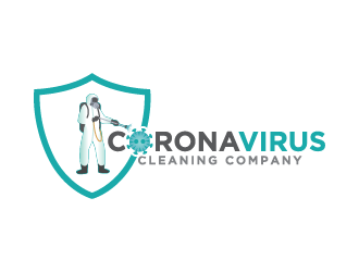 Coronavirus cleaning company  logo design by Andri