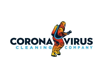 Coronavirus cleaning company  logo design by AYATA