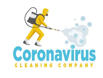 Coronavirus cleaning company  logo design by AYATA