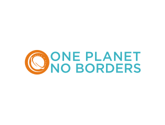 One Planet No Borders logo design by Diancox