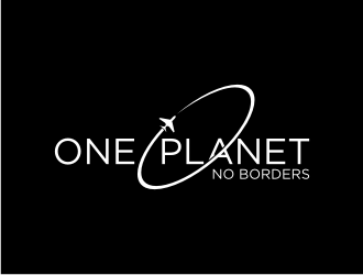 One Planet No Borders logo design by hopee