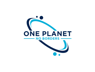 One Planet No Borders logo design by hopee