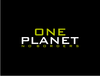 One Planet No Borders logo design by bricton