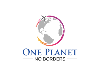 One Planet No Borders logo design by qqdesigns