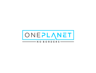 One Planet No Borders logo design by bricton