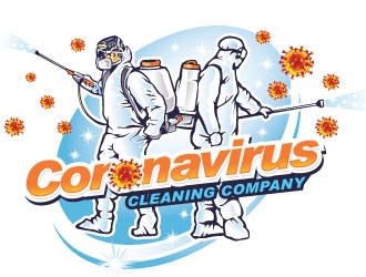 Coronavirus cleaning company  logo design by REDCROW