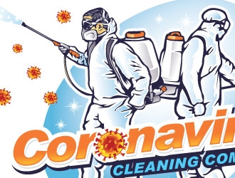 Coronavirus cleaning company  logo design by REDCROW