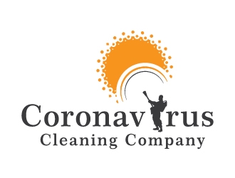 Coronavirus cleaning company  logo design by happywinds logo