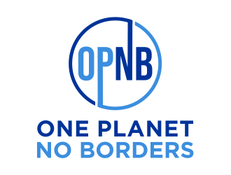 One Planet No Borders logo design by cintoko