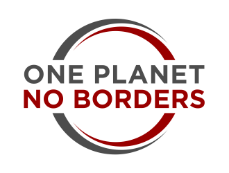 One Planet No Borders logo design by cintoko