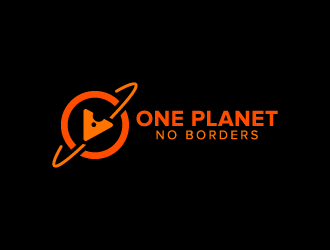 One Planet No Borders logo design by jafar