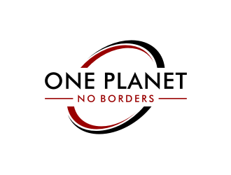 One Planet No Borders logo design by asyqh