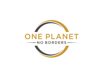 One Planet No Borders logo design by asyqh