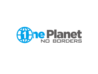 One Planet No Borders logo design by YONK