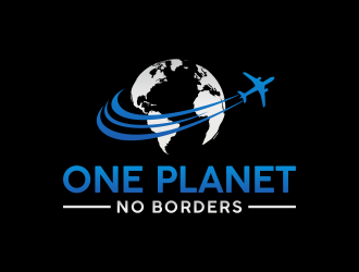One Planet No Borders logo design by RIANW