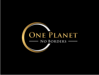 One Planet No Borders logo design by asyqh