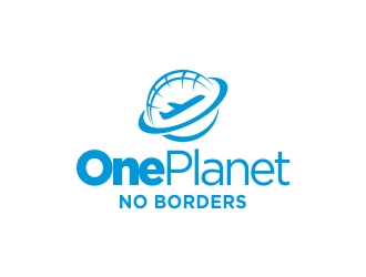 One Planet No Borders logo design by cikiyunn