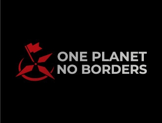 One Planet No Borders logo design by Soufiane