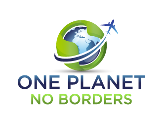 One Planet No Borders logo design by akilis13