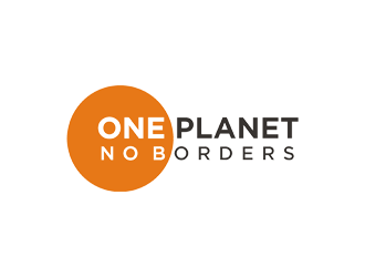 One Planet No Borders logo design by Diponegoro_