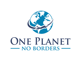 One Planet No Borders logo design by done