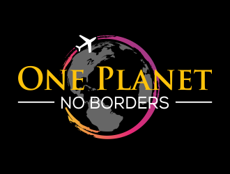One Planet No Borders logo design by qqdesigns