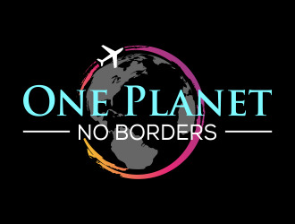 One Planet No Borders logo design by qqdesigns