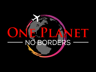 One Planet No Borders logo design by qqdesigns