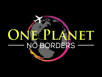 One Planet No Borders logo design by qqdesigns