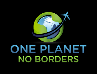One Planet No Borders logo design by akilis13