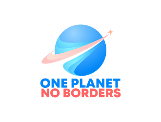 One Planet No Borders logo design by ekitessar