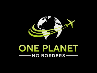 One Planet No Borders logo design by RIANW