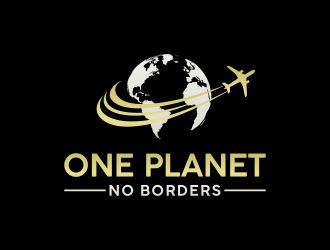 One Planet No Borders logo design by RIANW