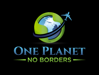 One Planet No Borders logo design by akilis13