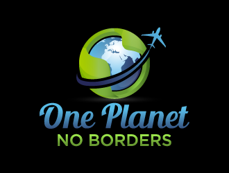 One Planet No Borders logo design by akilis13