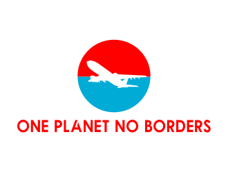 One Planet No Borders logo design by Kipli92