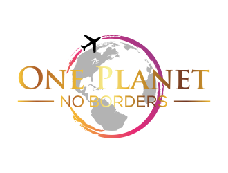 One Planet No Borders logo design by qqdesigns