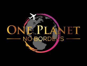 One Planet No Borders logo design by qqdesigns