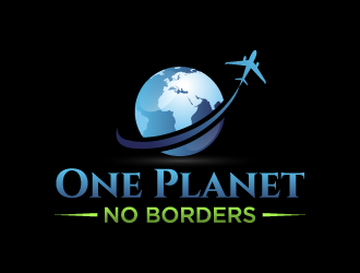 One Planet No Borders logo design by akilis13