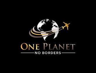One Planet No Borders logo design by RIANW