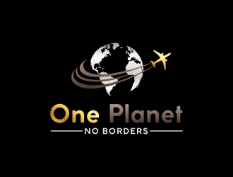 One Planet No Borders logo design by RIANW