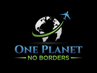 One Planet No Borders logo design by akilis13