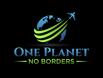 One Planet No Borders logo design by akilis13