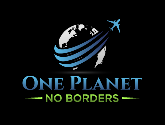 One Planet No Borders logo design by akilis13