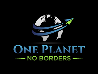 One Planet No Borders logo design by akilis13